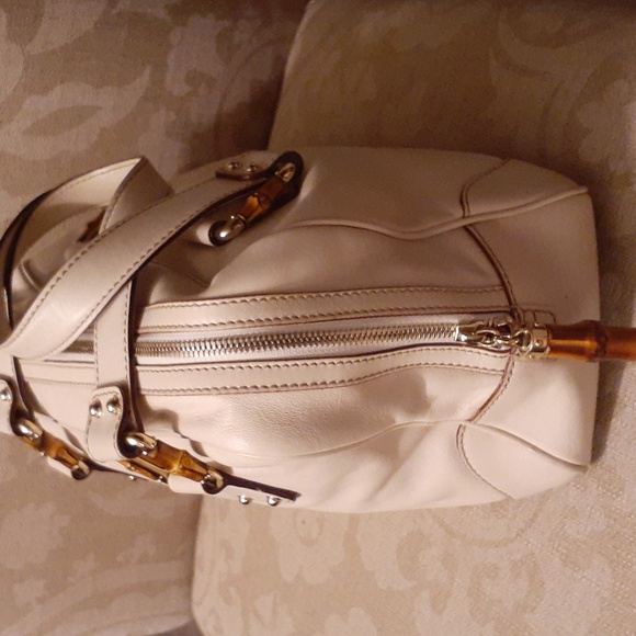 GUCCI BAMBOO AUTHENTIC BOSTON BAG EUC - Picture 4 of 16